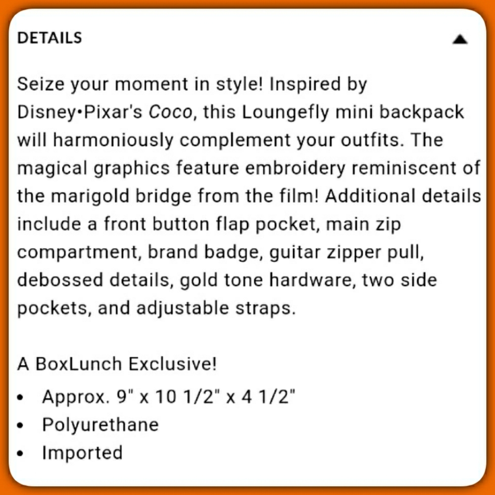 Loungefly Disney Coco Mini Backpack & Cardholder - Picture 15 of 16